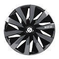 4 Copricerchi SPARCO LAZIO nero/grigio 14''