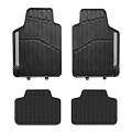 Set di 4 tappeti universali NORAUTO neri/grigi in gomma