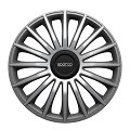 4 Copricerchi SPARCO TREVISO nero/grigio 13''