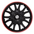4 Copricerchi SPARCO VENETO nero/rosso 14''