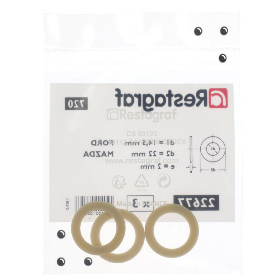 Tappo Di Copertura In Gomma Nitrilica EC52x7-VK - Diametro 52mm, Larghezza 7mm, VXB