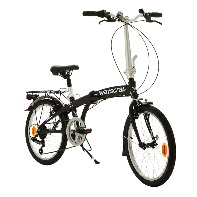 Bicicletta pieghevole nero tradizionale da 20\