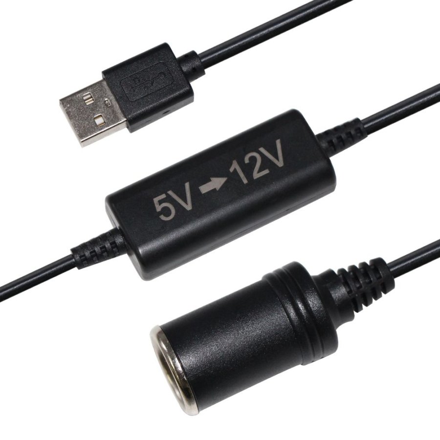 USB Maschio A 12V Accendisigari da Auto Presa Femmina Adattatore