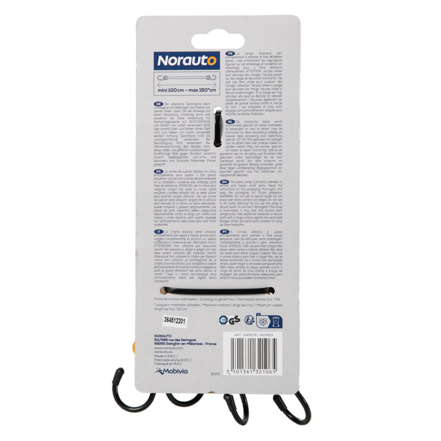 Cavi Elastici Master Lock 3034EURDAT Con Ganci In Acciaio - 80 Cm, Portata 75 Kg Per Trasporto E Campeggio - Foto 9