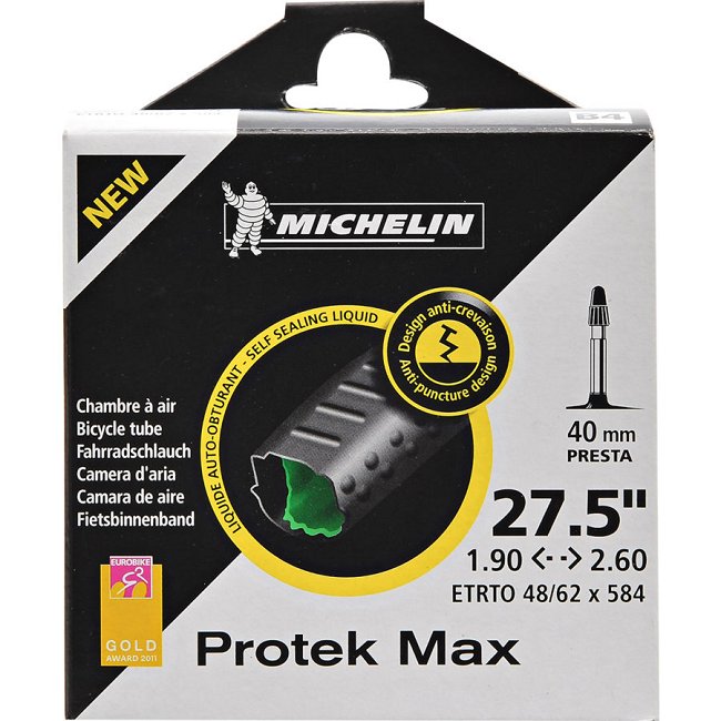 Camera d'aria per bicicletta MICHELIN Protek Max 27,5 x 1,90-2,50 con valvola  Presta da 40 mm : Norauto.it