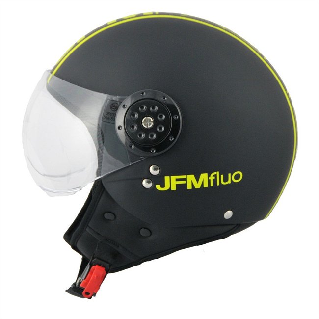 Casco Jet JFM 400 nero giallo fluo taglia S : Norauto.it