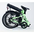 Bici elettrica pieghevole WAYSCRAL TAKEAWAY E100 verde