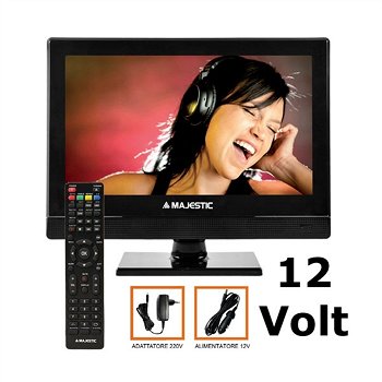 TV Led MAJESTIC 15.6'' FULL HD + DVD DVX