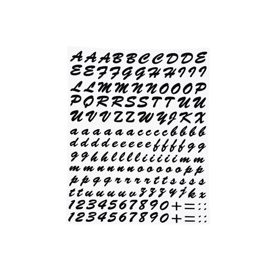 Adesivi Lettere E Numeri Apli 10mm - Resistenti Alla Pioggia, Confezione Completa - Foto 3