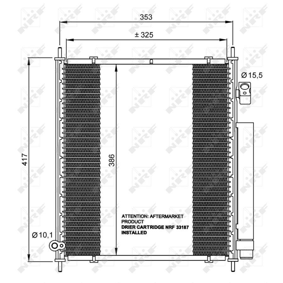 Condensatore Climatizzatore NISSENS 94879 Con Essiccatore Per Nissan Navara E Pathfinder