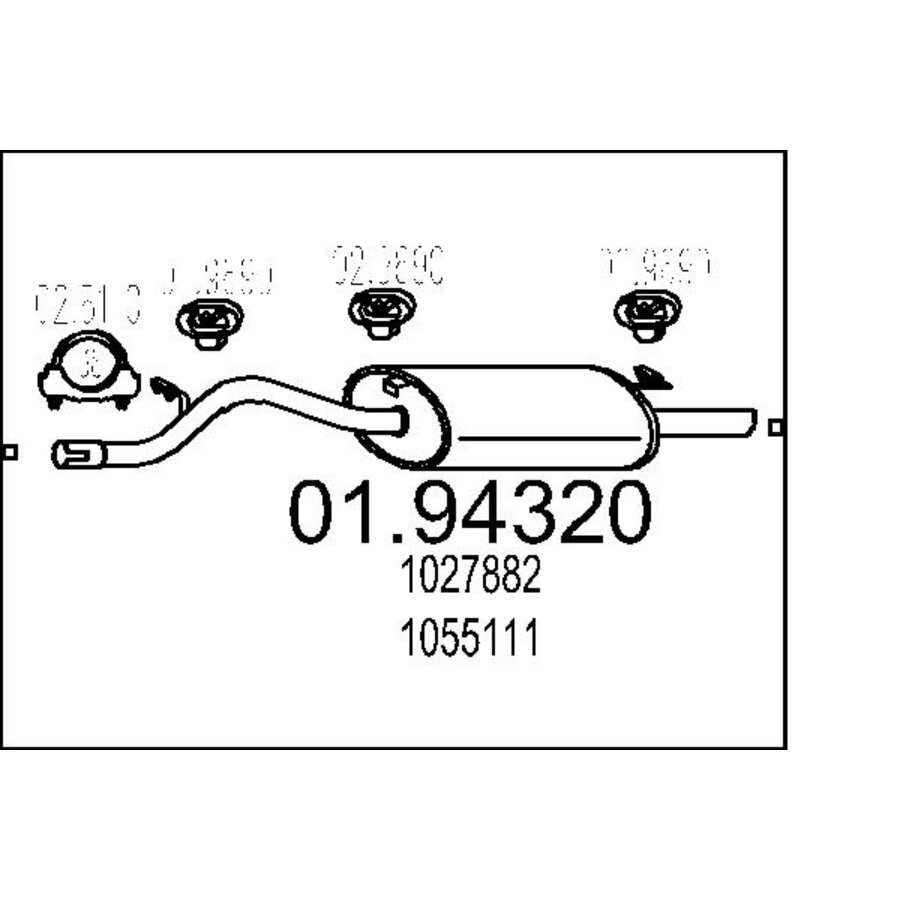 51850027 MARMITTA TUBO DI SCARICO CON SILENZIATORE CENTRALE E TERMINALE POSTERIORE ALFA ROMEO - Foto 9