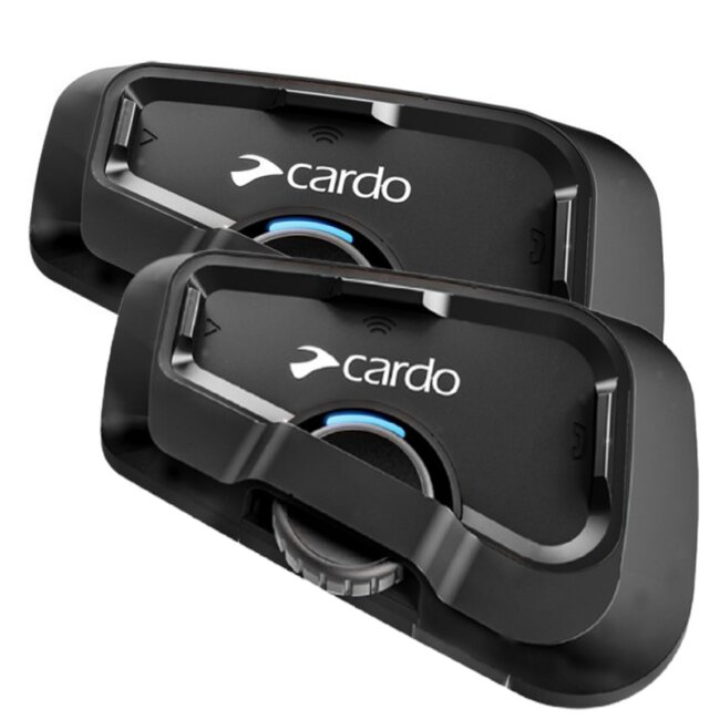+ Cardo Freecom 2x Duo-BOX NERO BLUETOOTH CASCO MOTO comunicazione NUOVO 